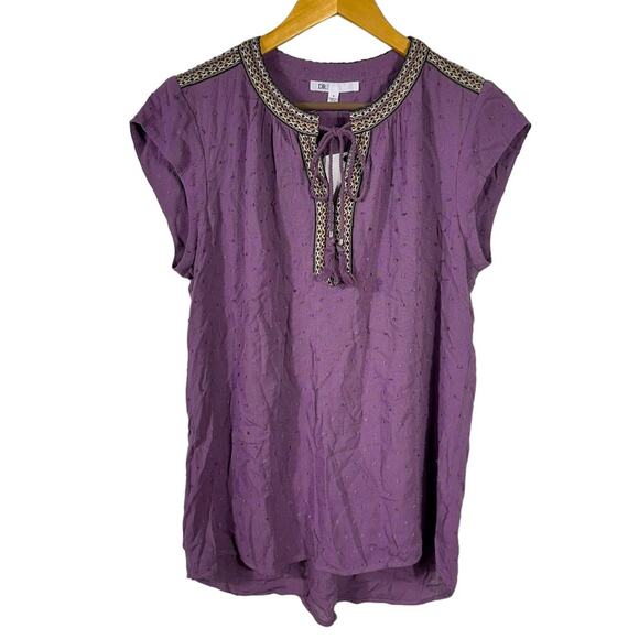 NEW DR2 Swiss Dot Embroidered Top Size Small - Picture 1 of 8